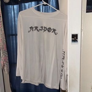 White Long Sleeve Graphic Shirt